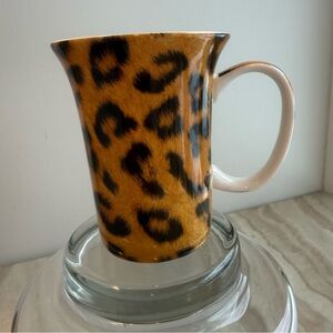 McIntosh Go Wild Leopard Print Bone China Tulip Mug